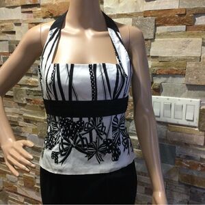 KAREN MILLEN Top- Corset with Bows